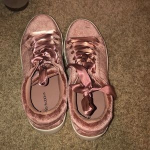 velvet sneakers